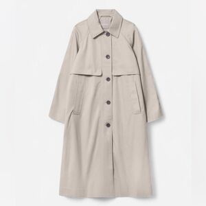 Everlane Long Mac Coat in Stone